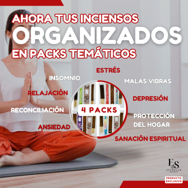 40 Varillas de Inciensos Natural de Larga Duración + Porta-Incienso para 2 Sahumerios Simultáneos Exclusivo. Fragancias Temáticas - Imagen 9